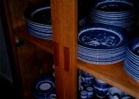 While Julie and were living in Arlington, VA, I started building furniture at the local community wood shop. This shows the handles I made on my china cabinet. 