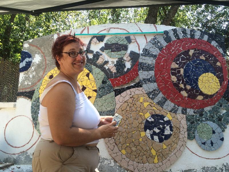 Julie with a big smile 