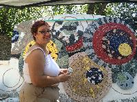 Julie with a big smile 