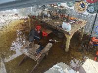 A picture of the mosaic work station 