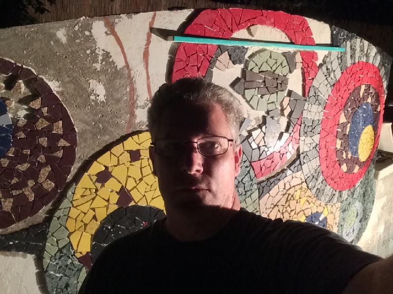 Dramatic lighting selfie 