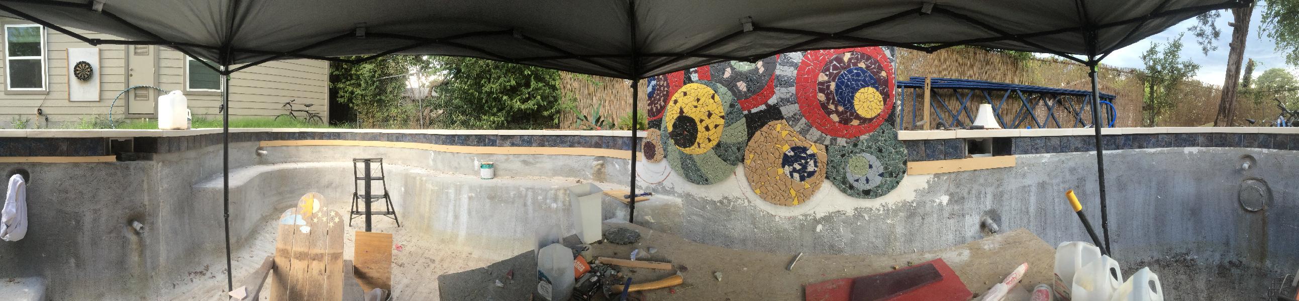 Panorama with waterline tile 