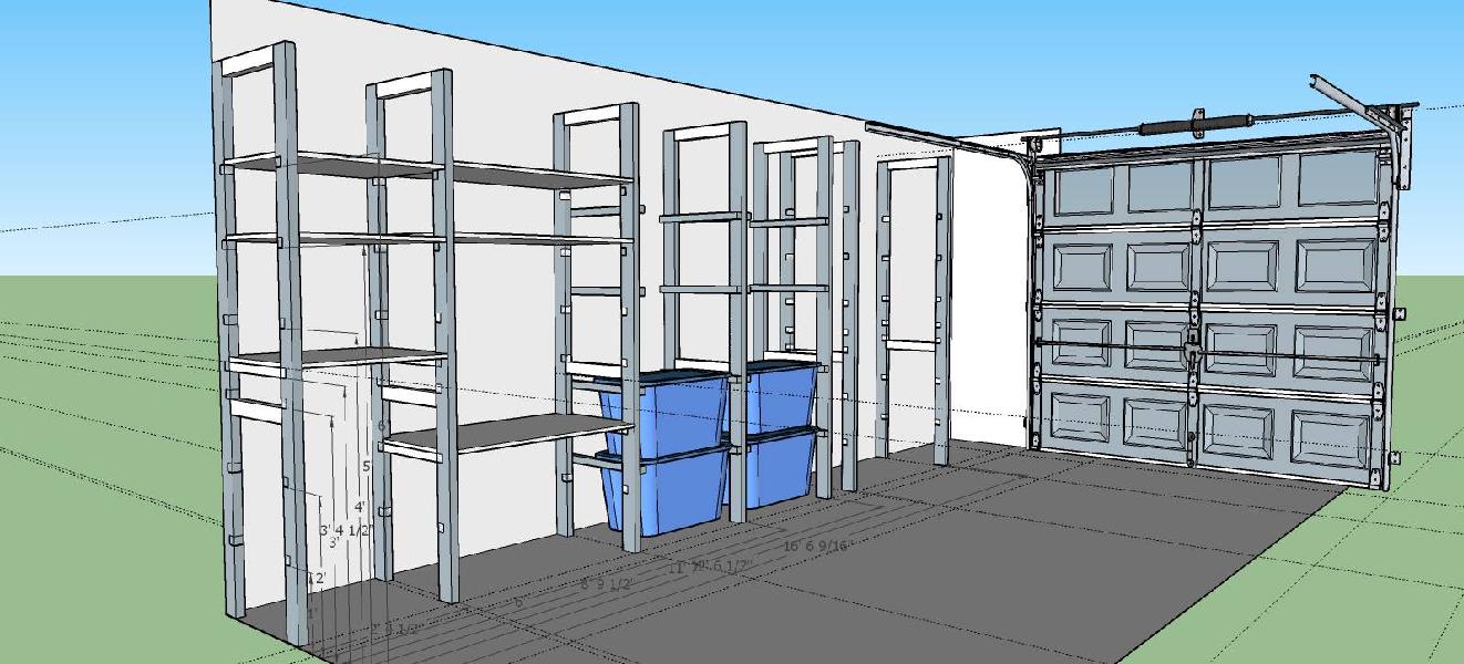 Sketchup rendering of the plans