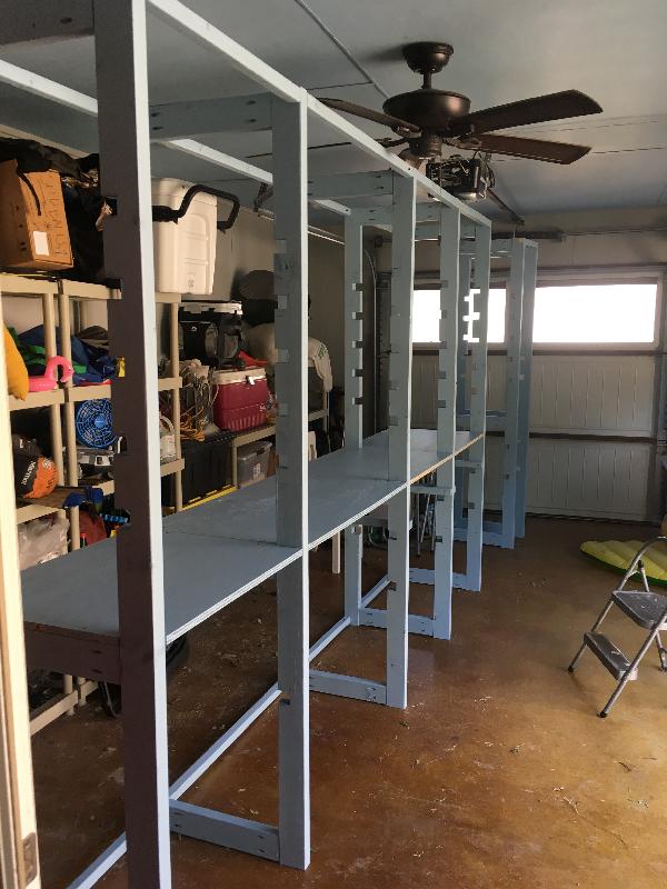 First several bays assembled - but needs re-work 