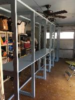 First several bays assembled - but needs re-work 