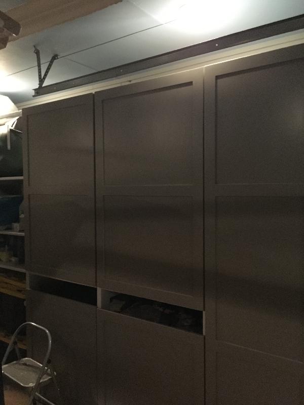 Another view of doors installed<br/> 