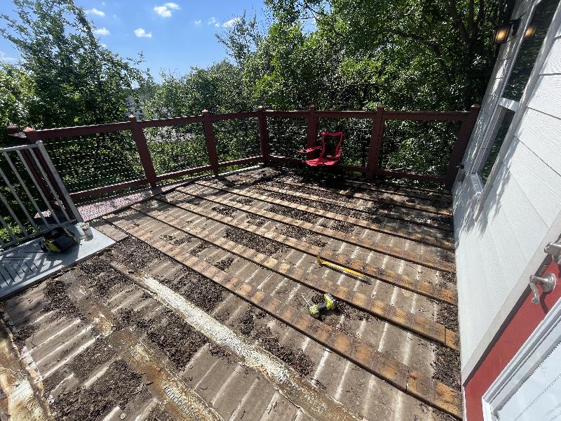 Finally decided the whole deck needed to be removed and replaced 