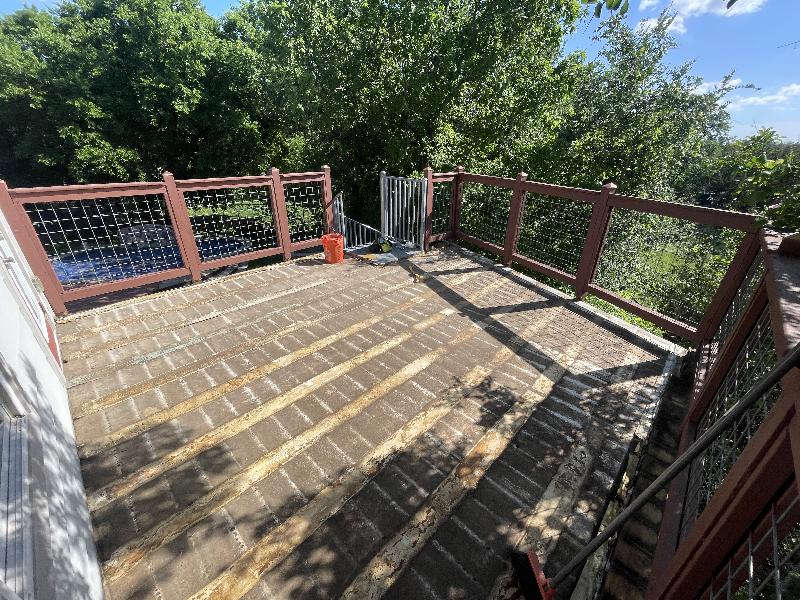 All swept, ready for cleaning.   