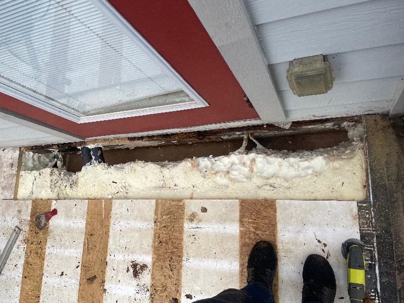 removing the insulation 