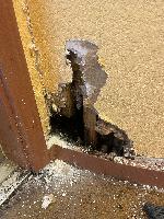 I noticed the drywall was soft here, started investigating. 