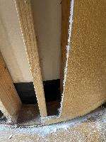 Clean margins here. Decided to open the drywall to the next stud. 