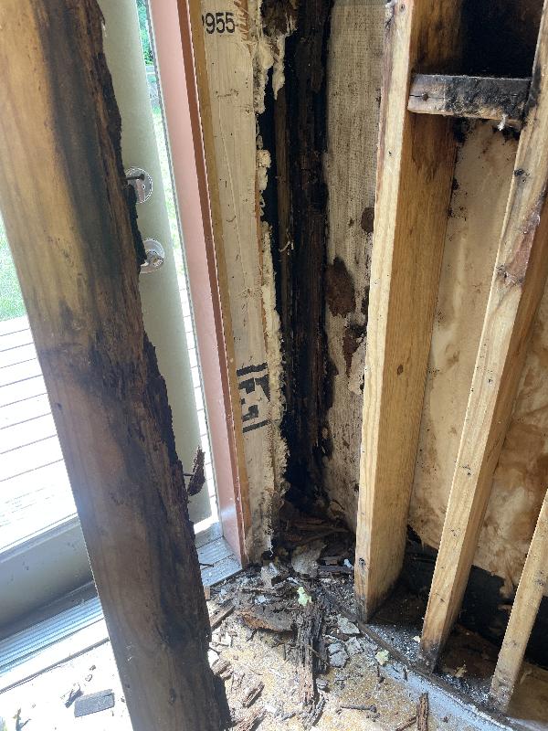 After taking out the double stud 