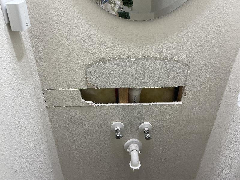 The caulk had failed... 