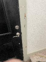 Paint flaws by the front door... 