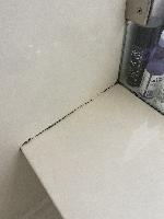 Moldy caulk in the master shower 