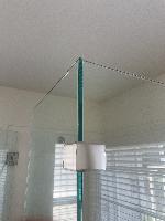 Mold in the caulk along the glass leads to... 