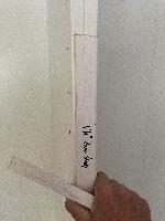 Mockup of what door threshold would look like on the fronts. 
