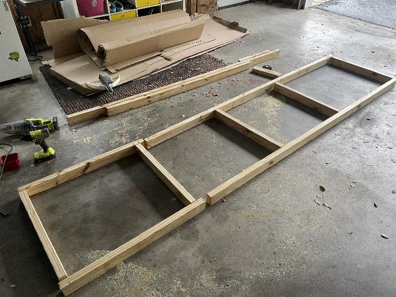 Raised base for left side of room 