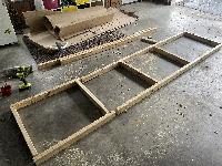 Raised base for left side of room 
