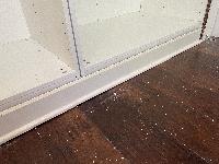 Quick demo of what the base would look like if we just imitated what was originally in the room for baseboard. 