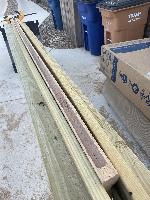 Routed out to receive the bracket system