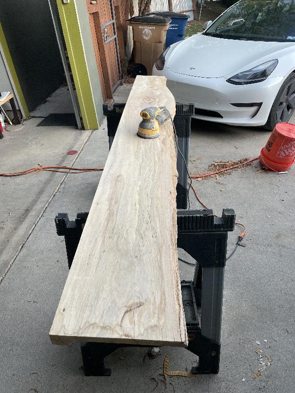 Sanding for a smooth finish