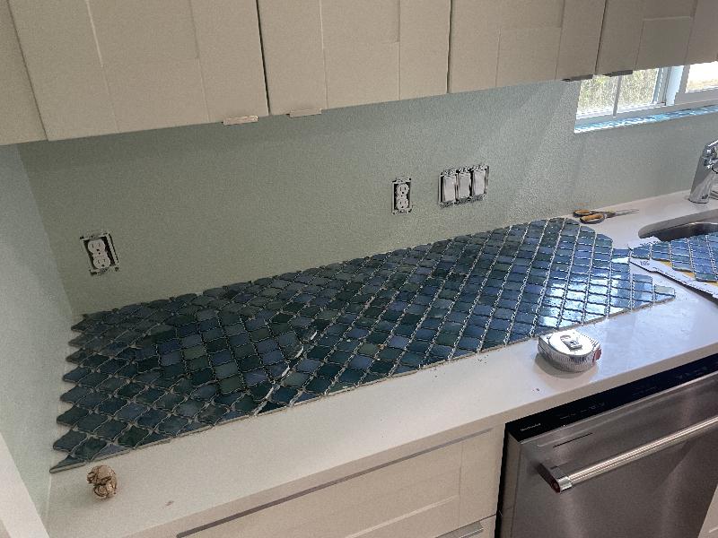 Laying out the cut sheets in their relative positions