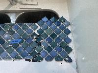 End of day for cutting tile.