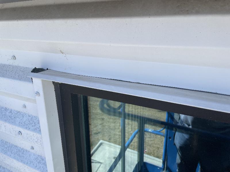Top edge of the window before I got started 