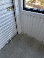The area where water has been seen, after dousing the window with 5 gallons of water 