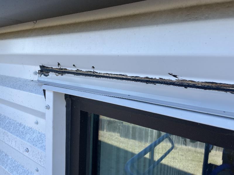 After with sealant along the new flashing