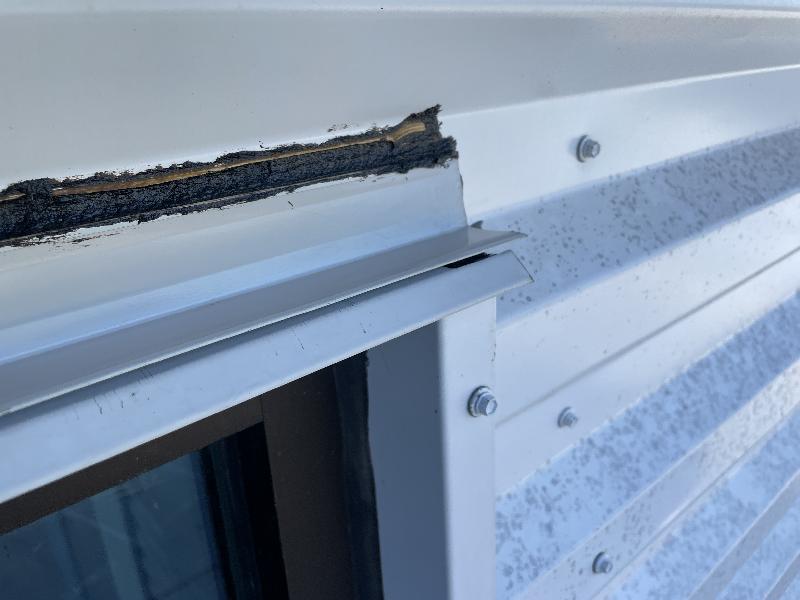 After with sealant along the new flashing