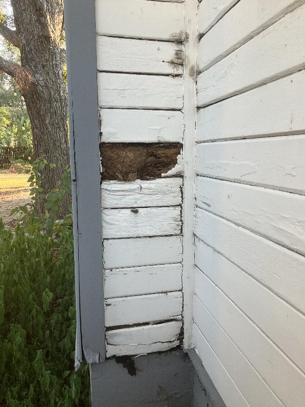 Pretty extensive damage here. 