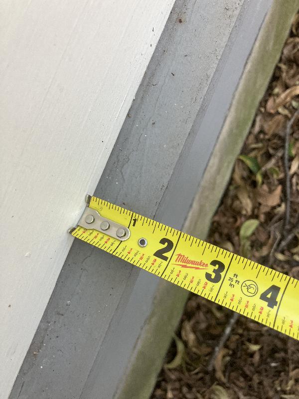 Measuring to see what raw stock or profile I could use to make this profile. Can't find this drip edge anywhere. 