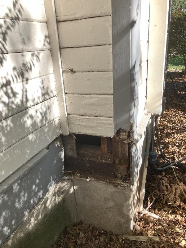 Damage removal at the other corner 