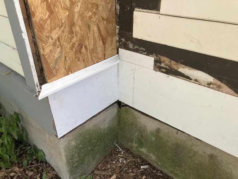 First test of new skirt and new drip edge 